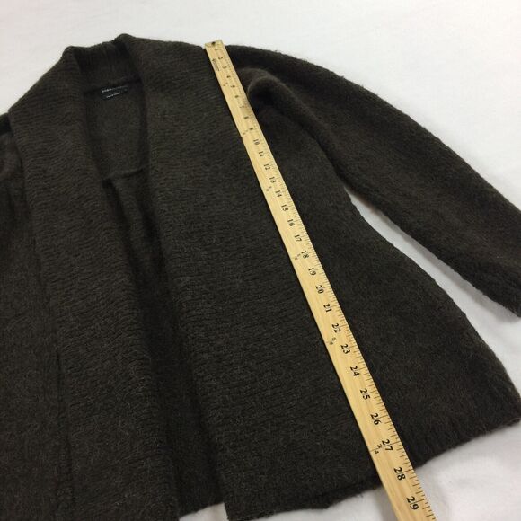 BCBGMaxazria Open Front Acrylic Blend Cardigan Sweater Size S Womens Dark Brown - Picture 8 of 8